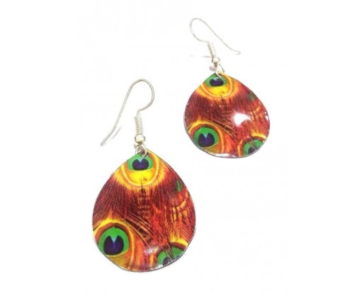 PEACOCK - Contemporary Women Earrings Jewelry Hook Drop Dangle Fashion Gift N13